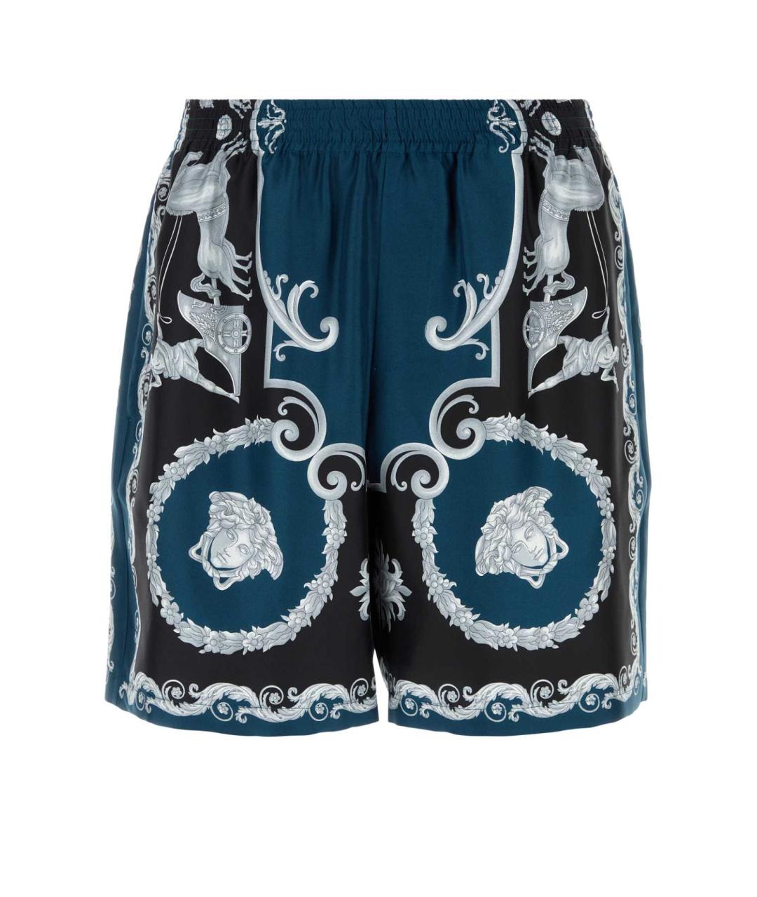 VERSACE Мульти шелковые шорты, фото 1
