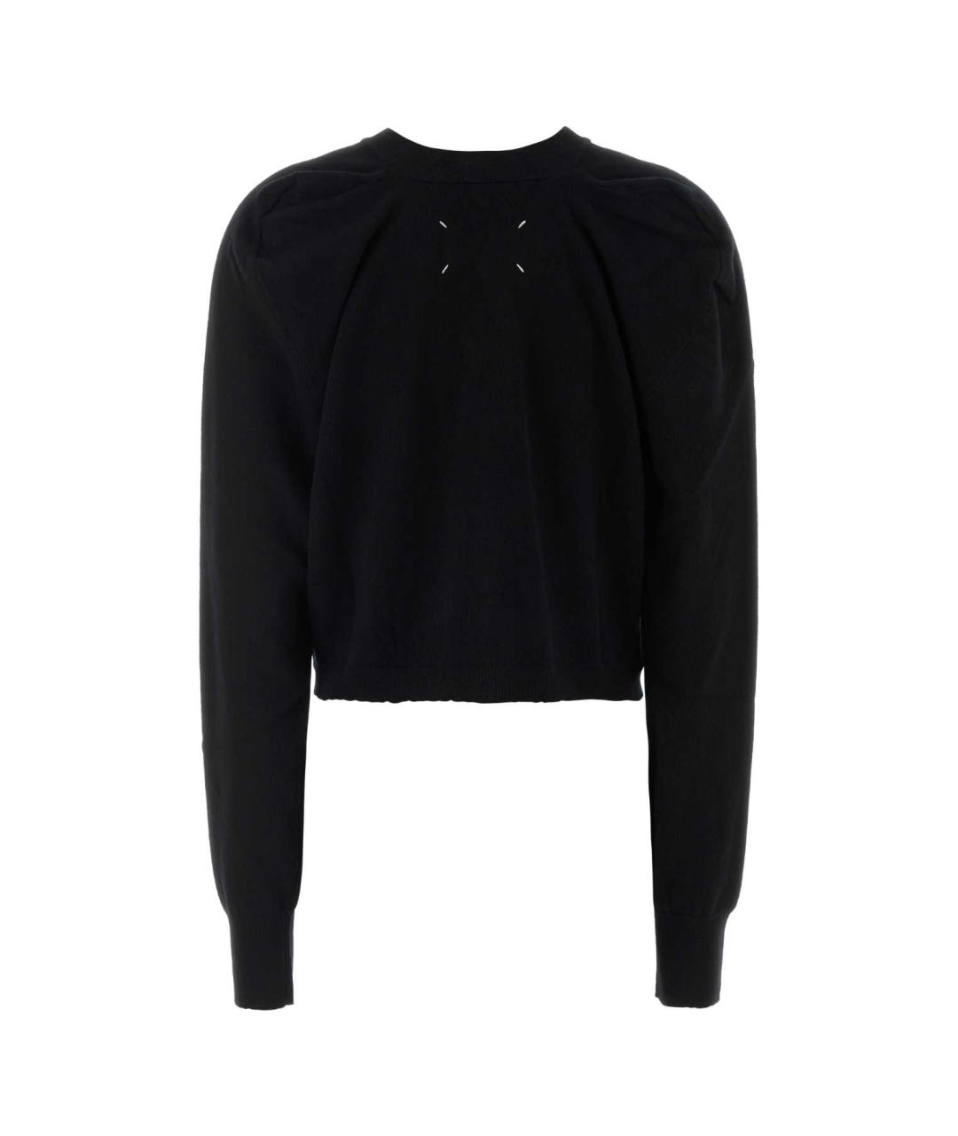 MAISON MARGIELA Черный шерстяной кардиган, фото 2