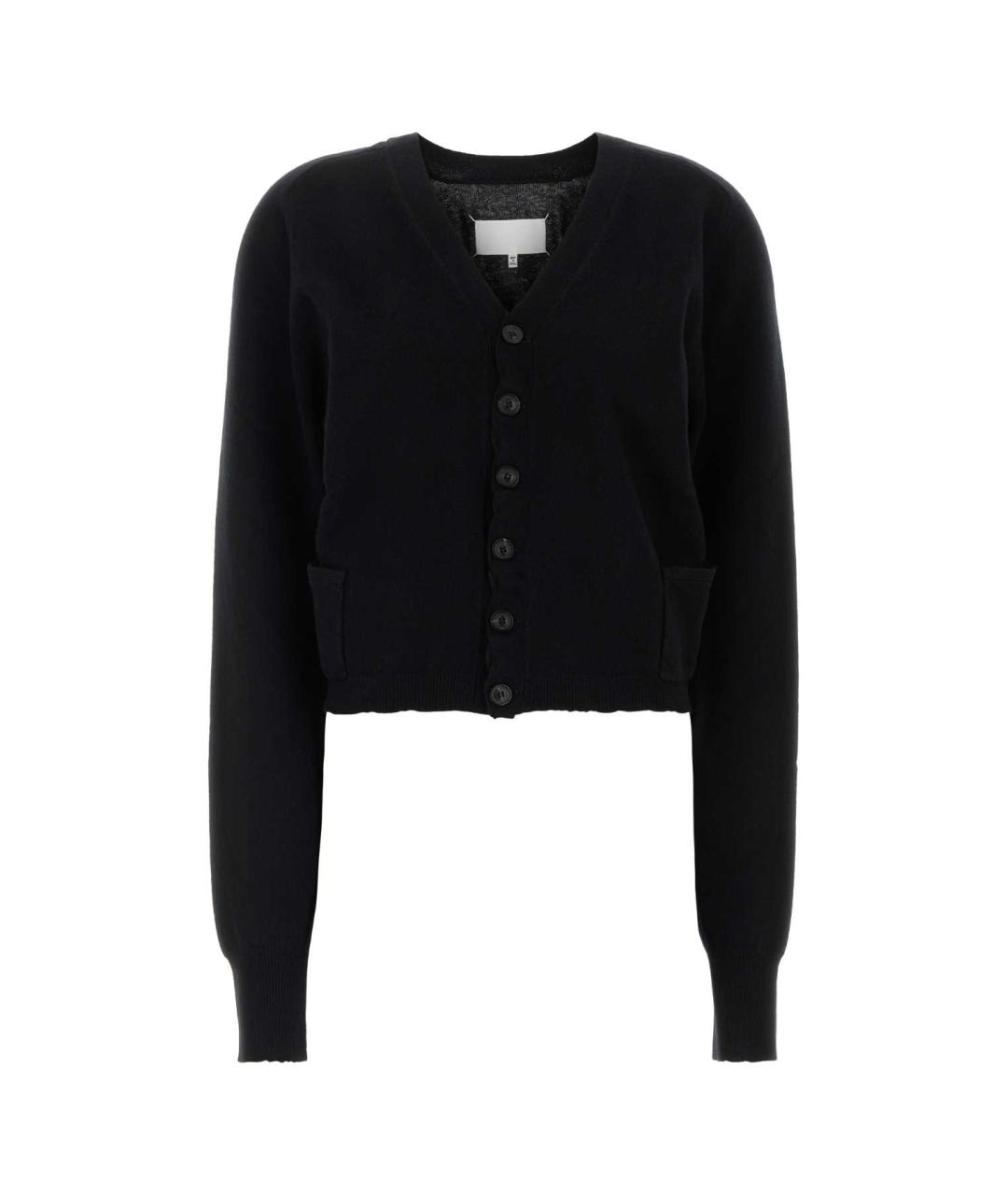 MAISON MARGIELA Черный шерстяной кардиган, фото 1