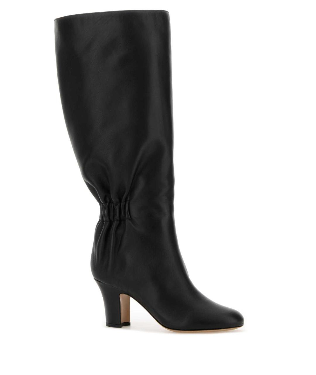 FERRAGAMO Черные кожаные сапоги, фото 2