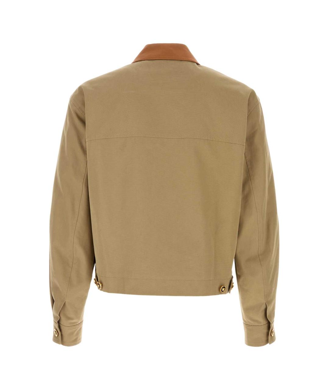 VERSACE Бежевая хлопковая куртка, фото 2