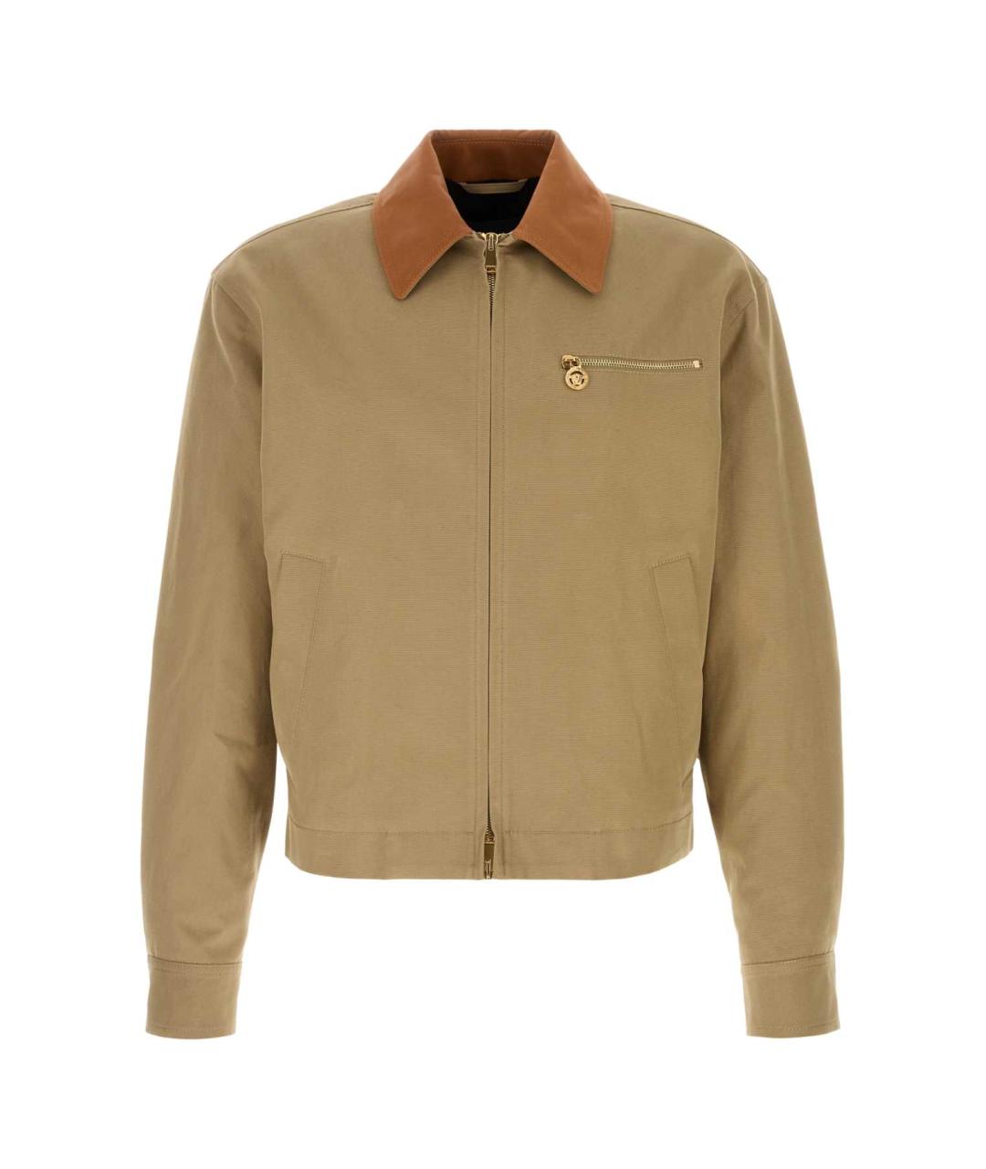 VERSACE Бежевая хлопковая куртка, фото 1