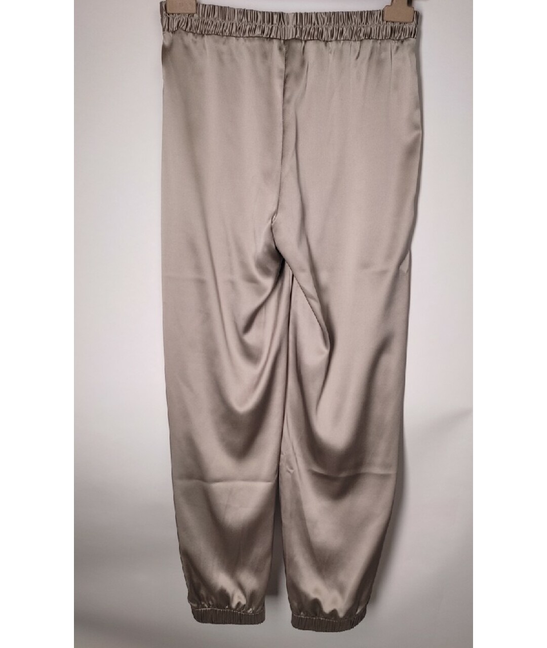 Falconeri Бежевые шелковые прямые брюки, фото 2