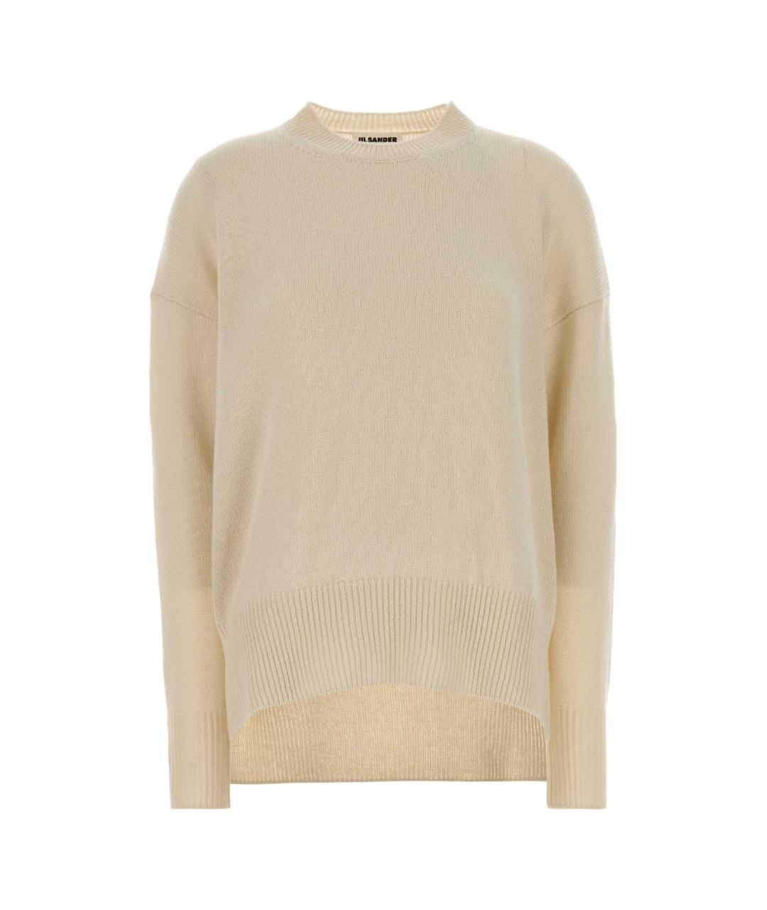 JIL SANDER Бежевый кашемировый джемпер / свитер, фото 1