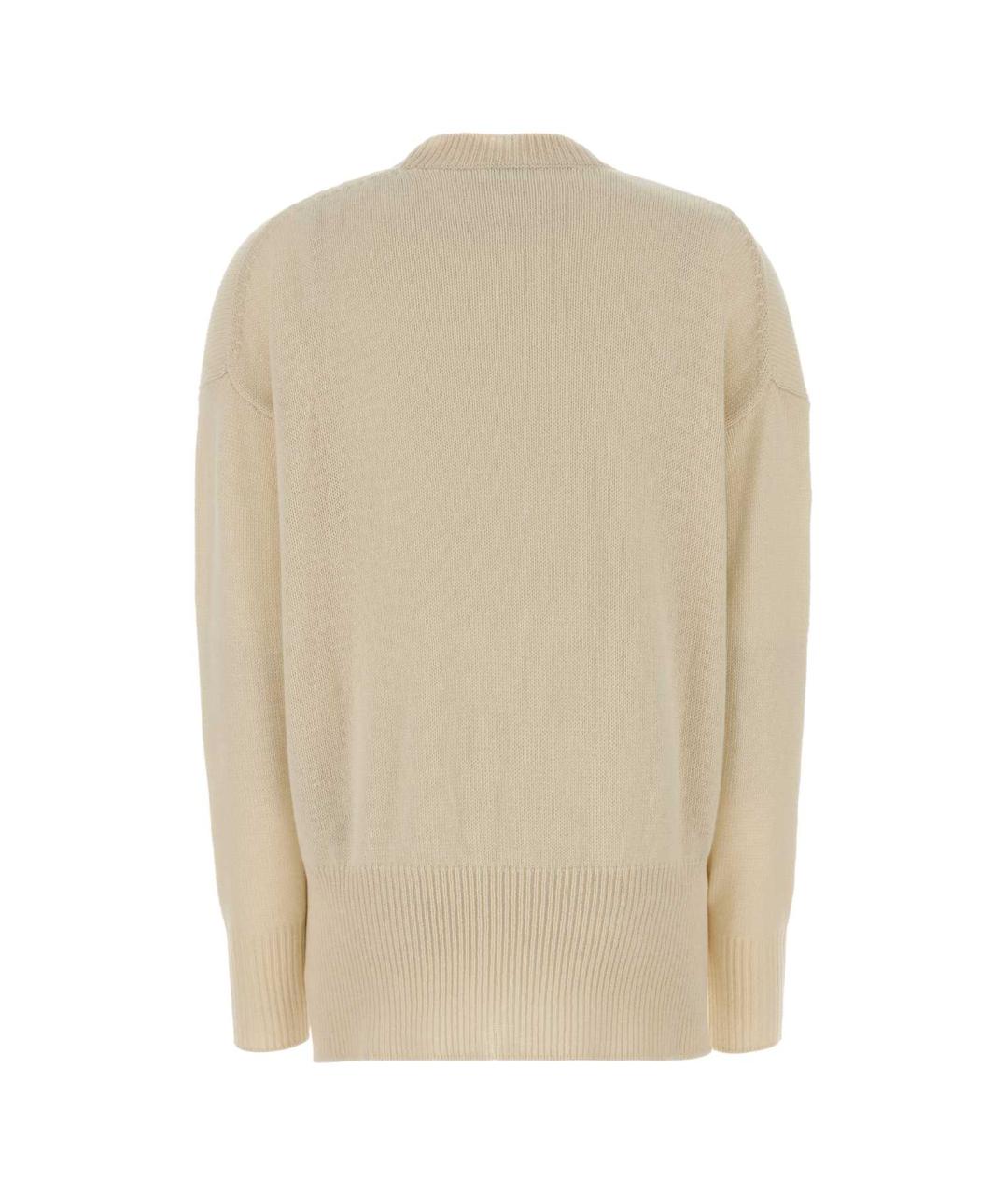 JIL SANDER Бежевый кашемировый джемпер / свитер, фото 2