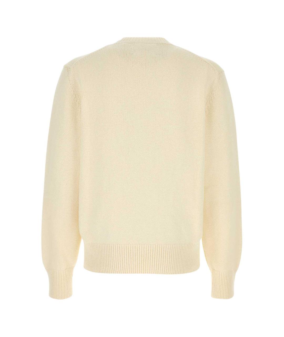 JIL SANDER Бежевый хлопковый джемпер / свитер, фото 2