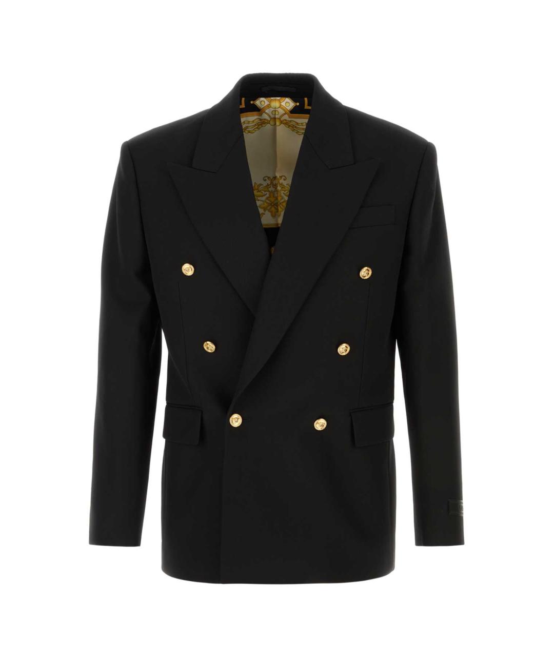 VERSACE Черный шерстяной пиджак, фото 1