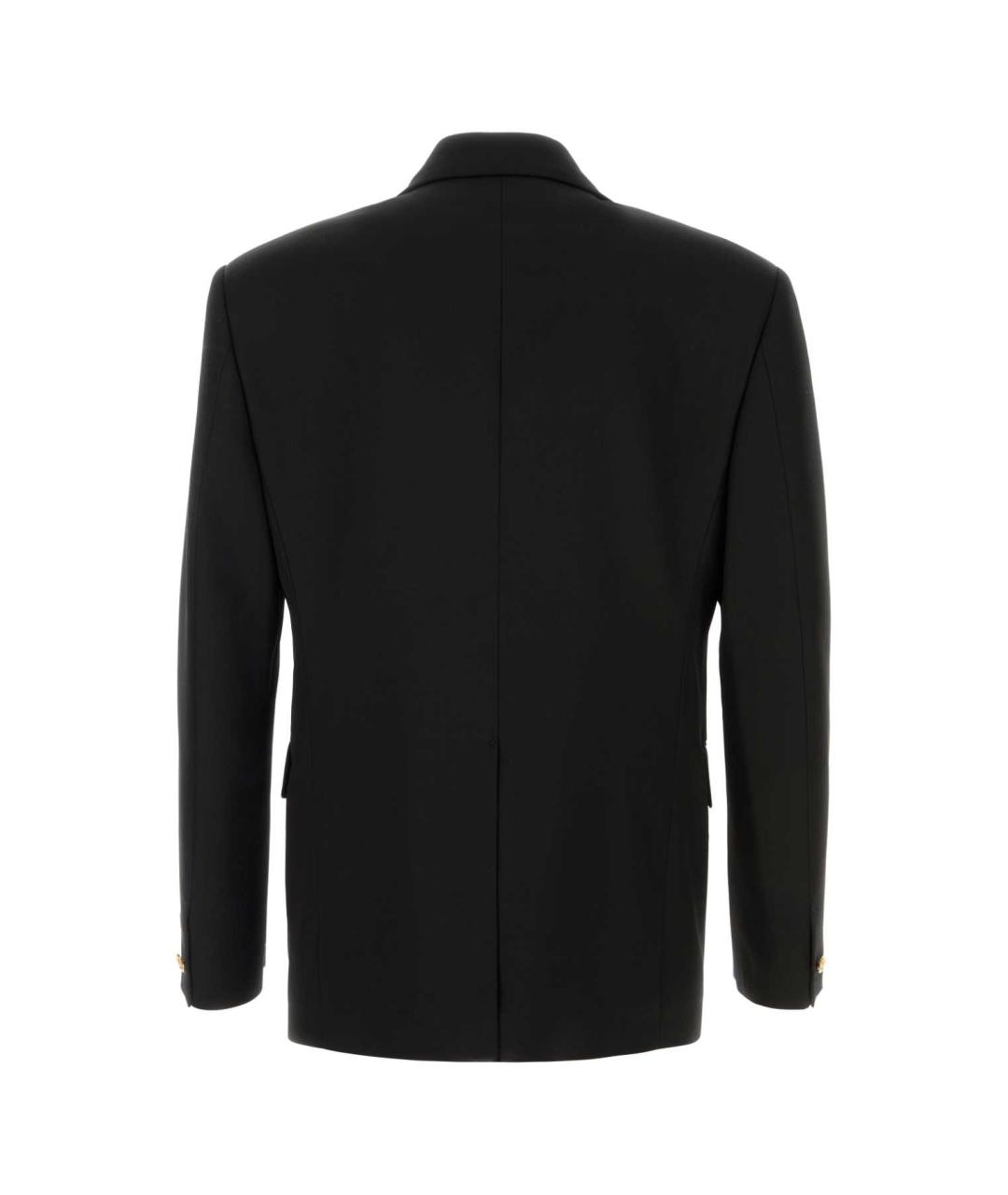 VERSACE Черный шерстяной пиджак, фото 2