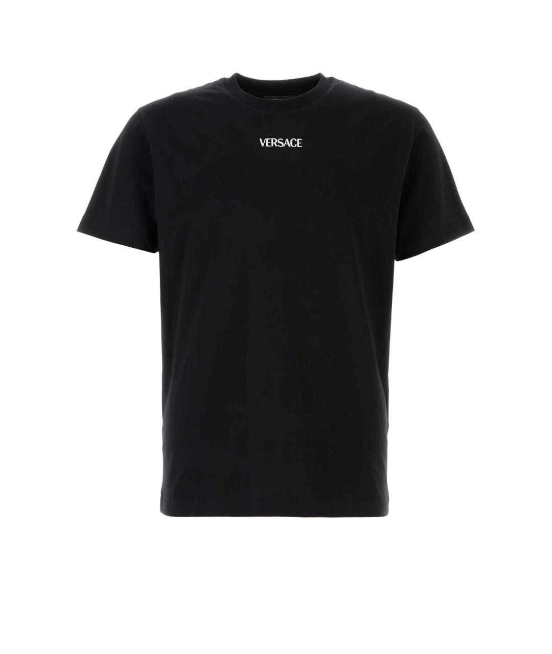 VERSACE Черная хлопковая футболка, фото 1