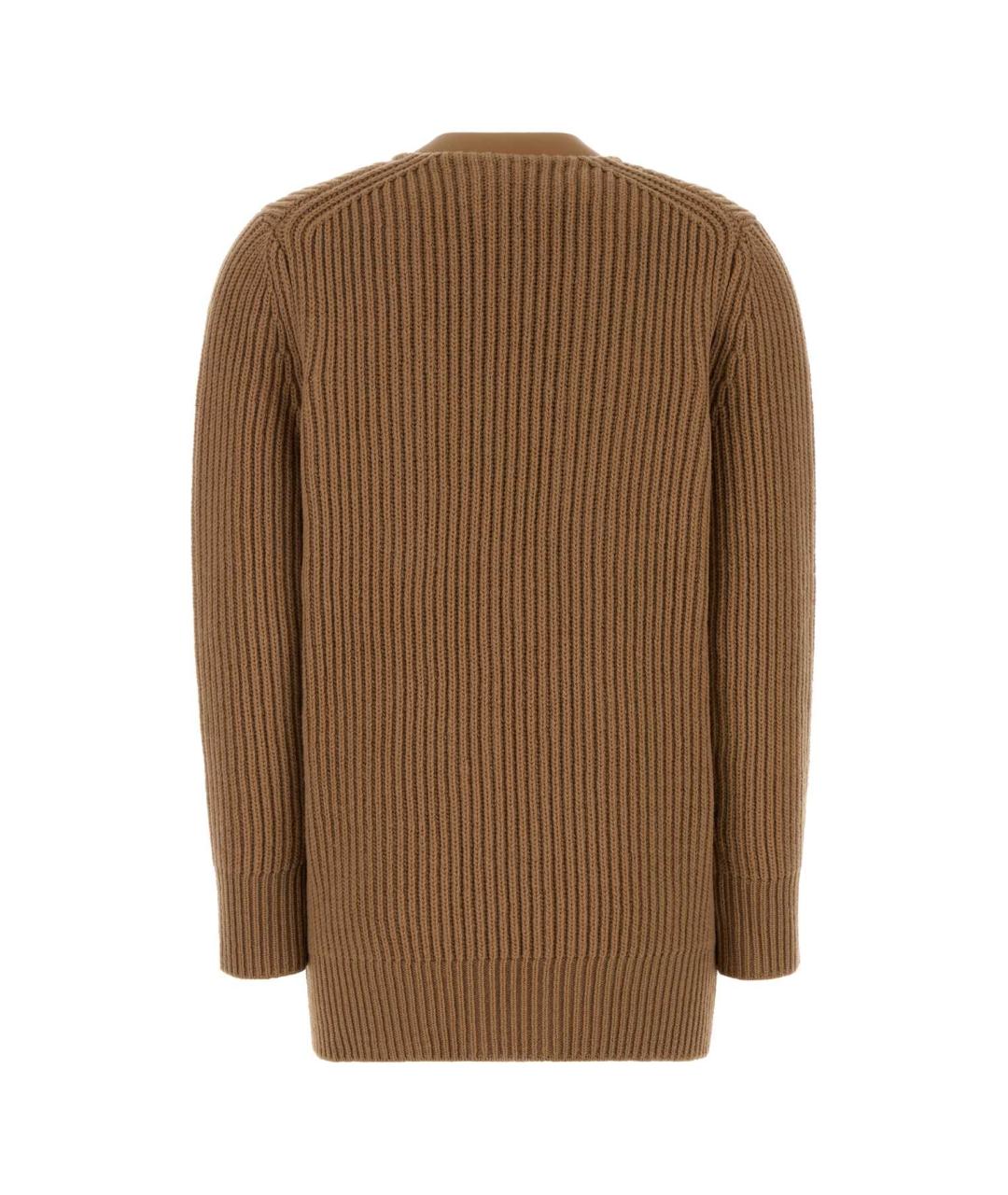 FERRAGAMO Бежевый шерстяной кардиган, фото 2