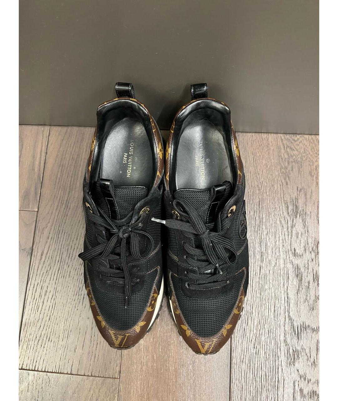 LOUIS VUITTON Черные текстильные кроссовки, фото 3