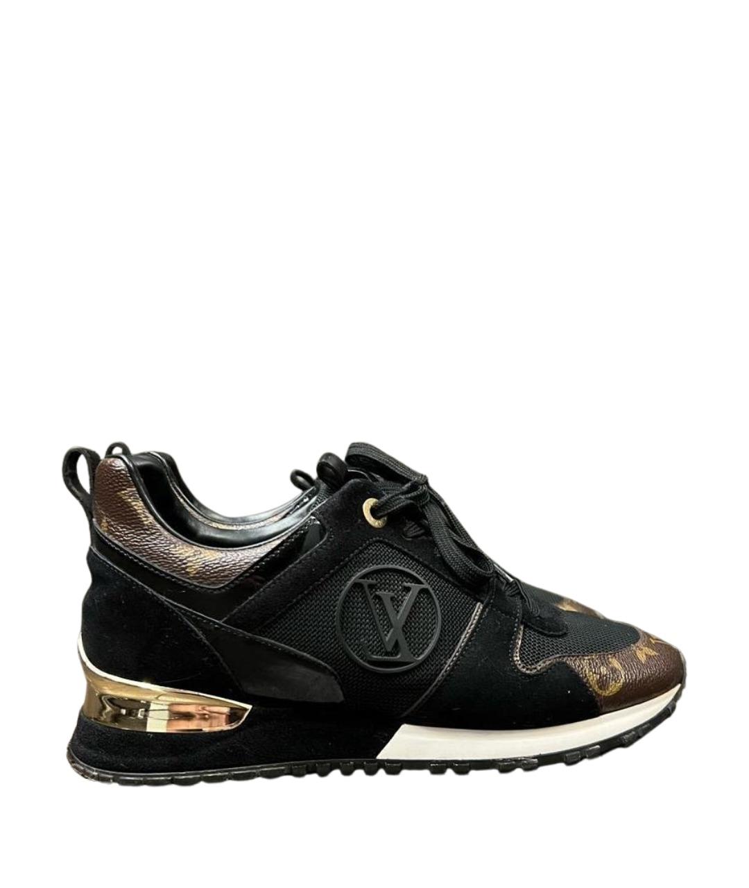 LOUIS VUITTON Черные текстильные кроссовки, фото 1