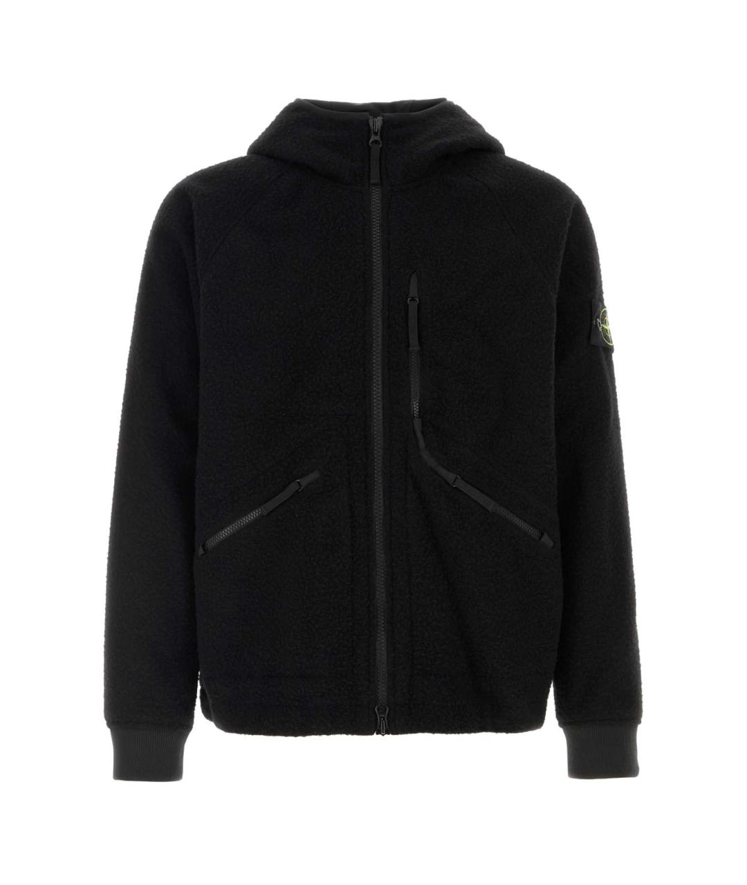 STONE ISLAND Черная шерстяная куртка, фото 1