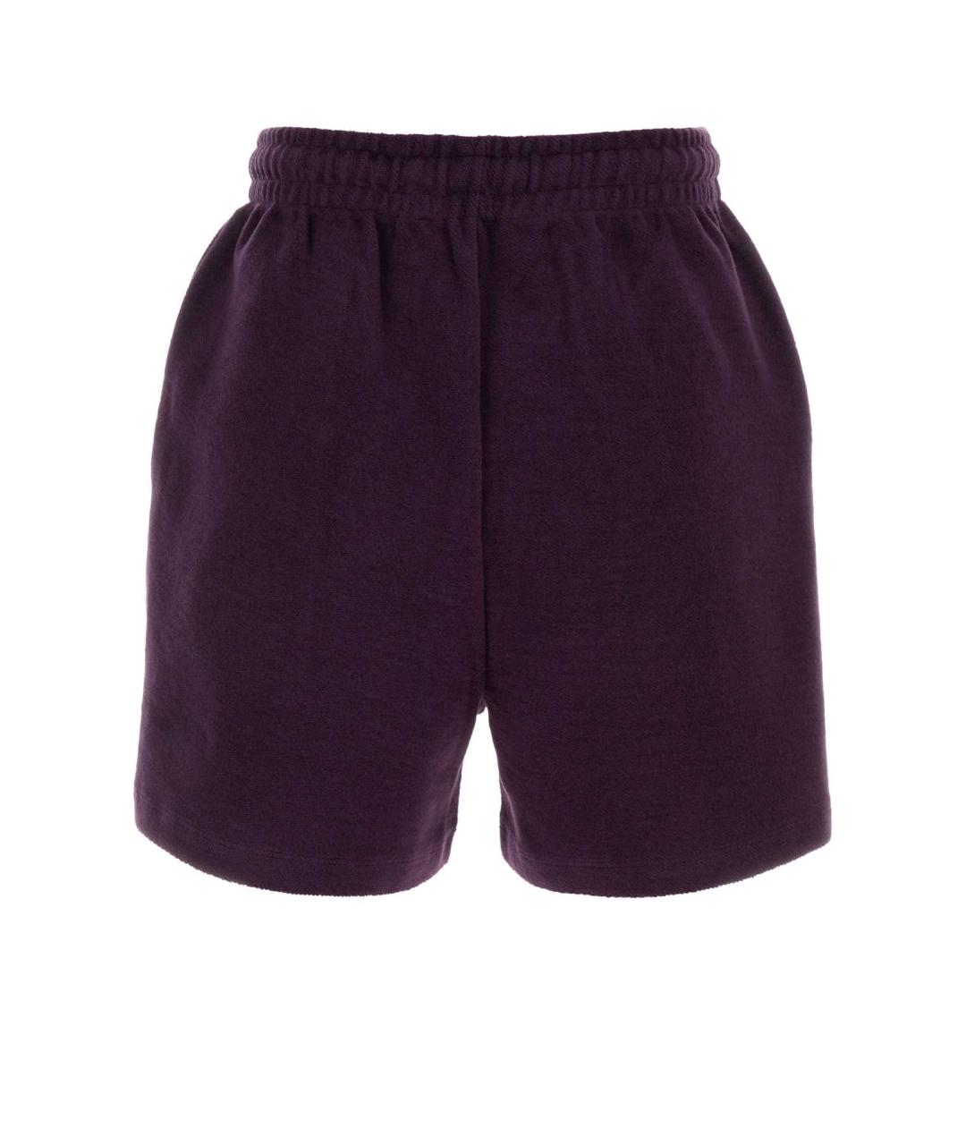 THE ATTICO Фиолетовые хлопковые шорты, фото 2