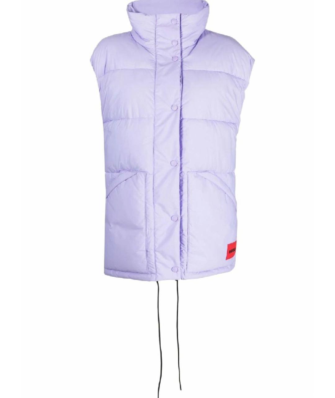 HUGO Фиолетовый полиэстеровый жилет, фото 4