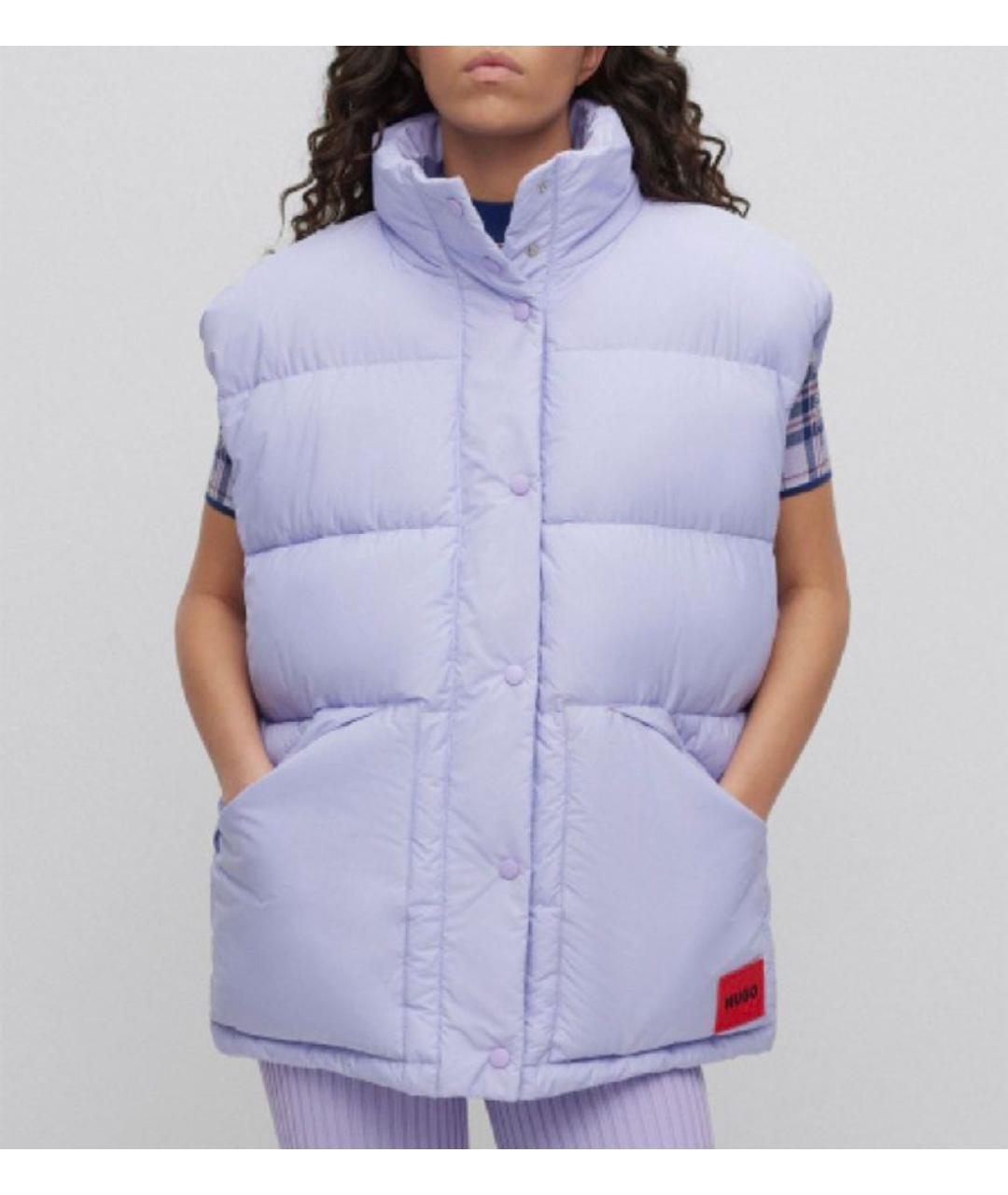 HUGO Фиолетовый полиэстеровый жилет, фото 3