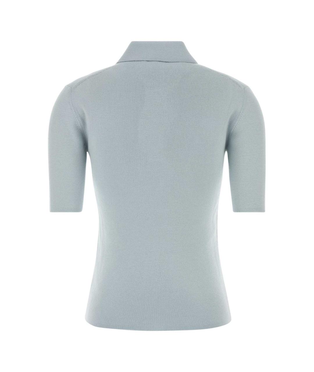JIL SANDER Голубой шерстяной джемпер / свитер, фото 2