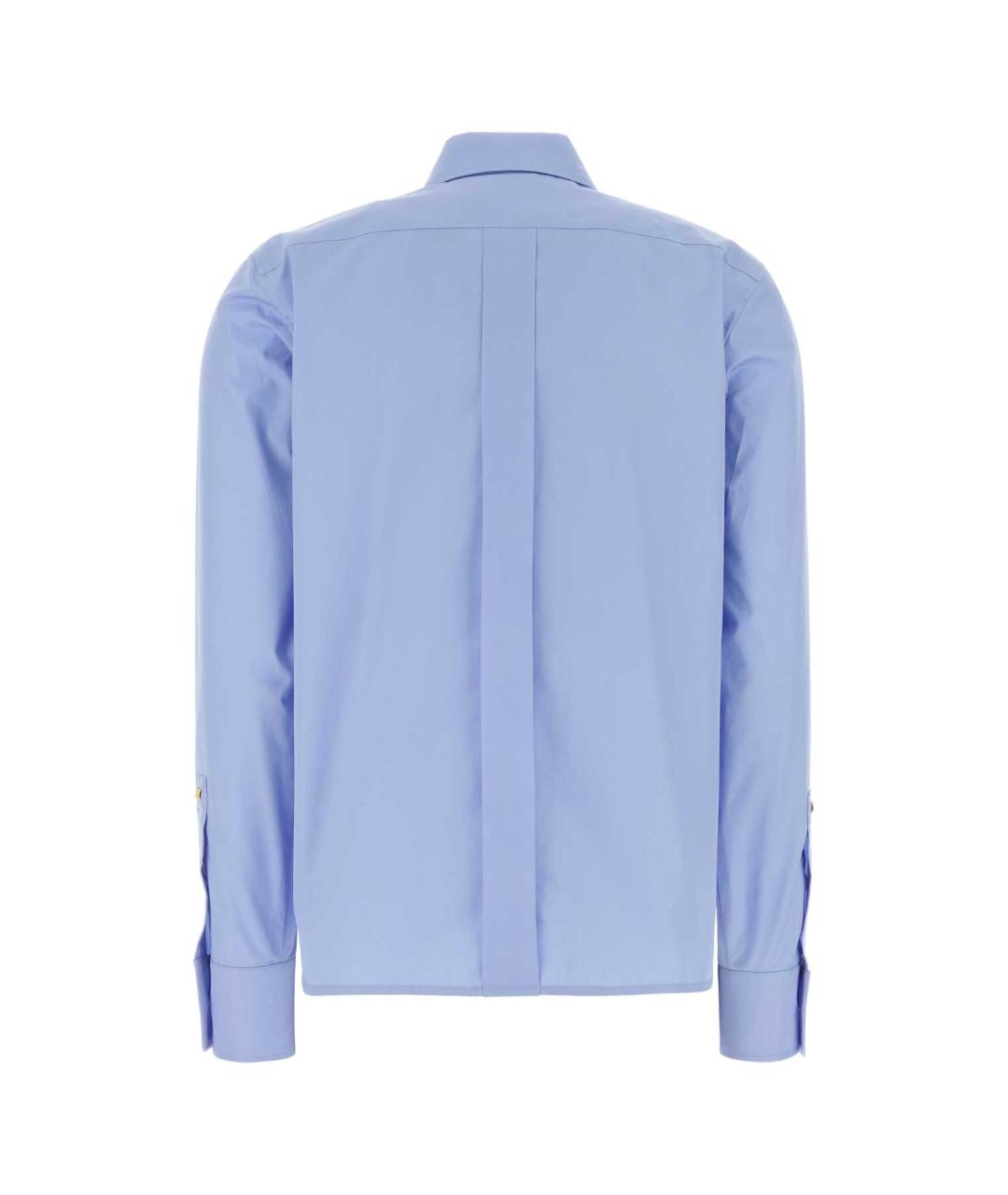MAX MARA Голубая хлопковая рубашка, фото 2
