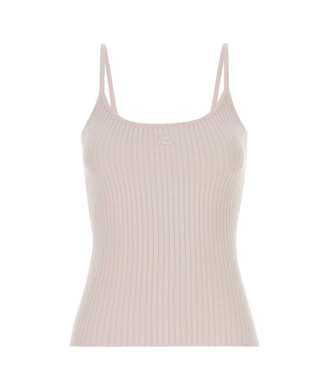 COURREGES Розовый вискозный джемпер / свитер, фото 1