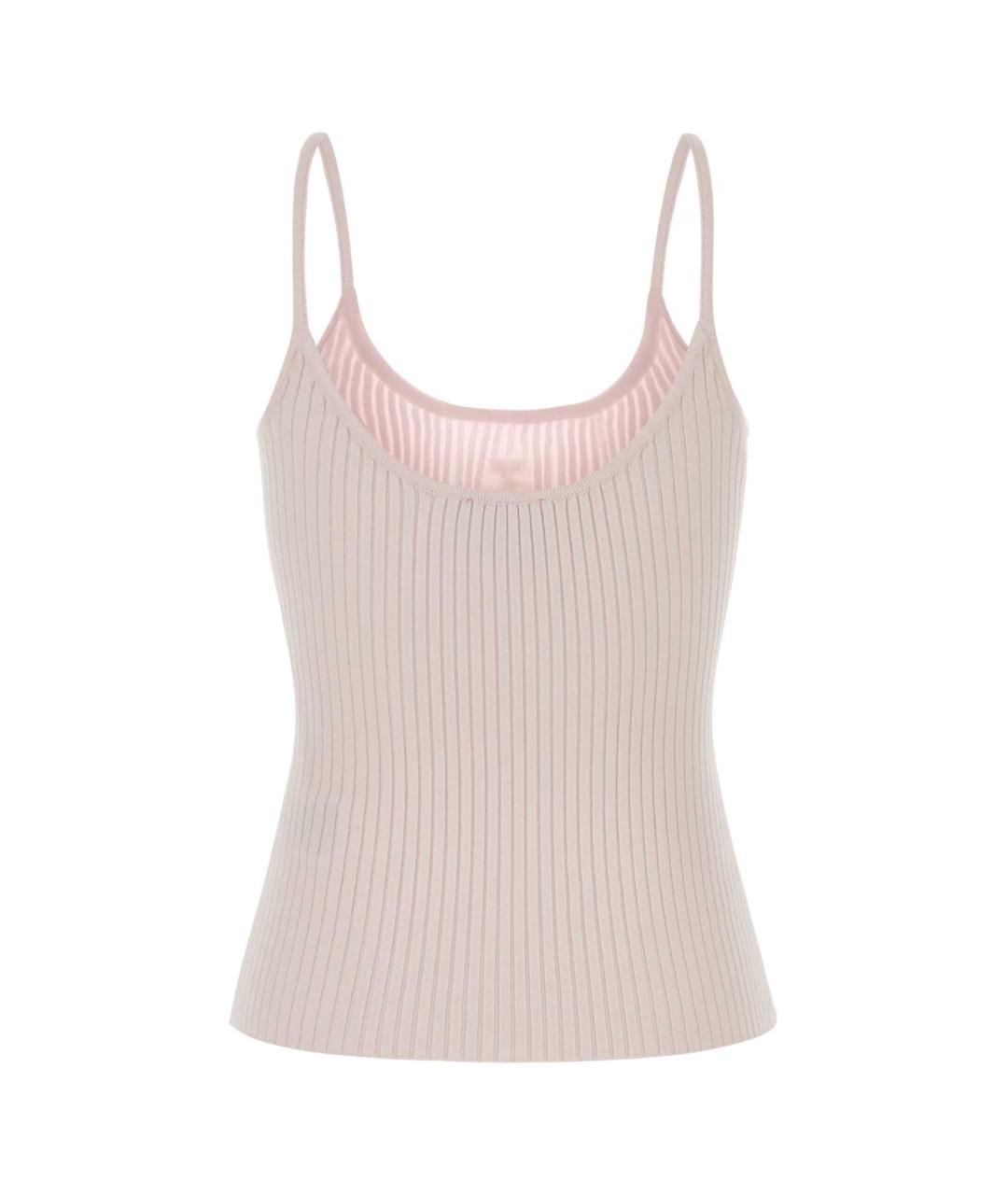 COURREGES Розовый вискозный джемпер / свитер, фото 2