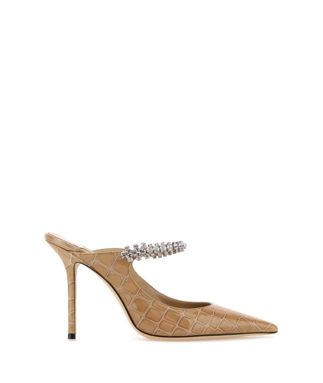 JIMMY CHOO Бежевые кожаные туфли, фото 1