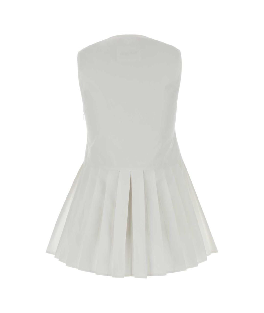 JIL SANDER Белая хлопковая майка, фото 2