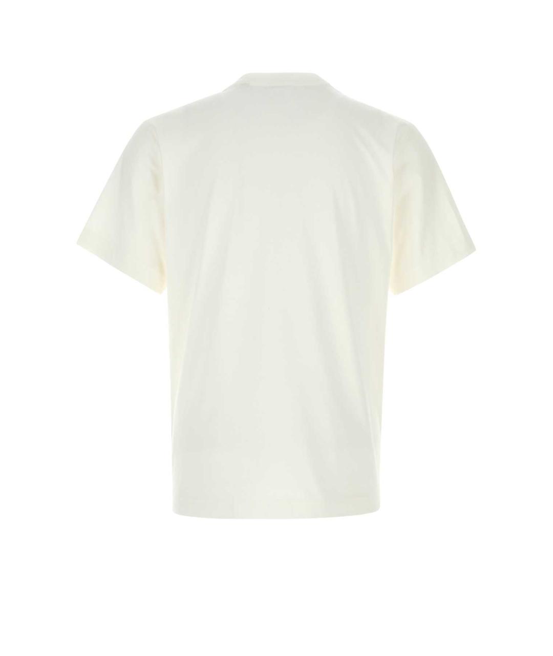 BURBERRY Белая хлопковая футболка, фото 2