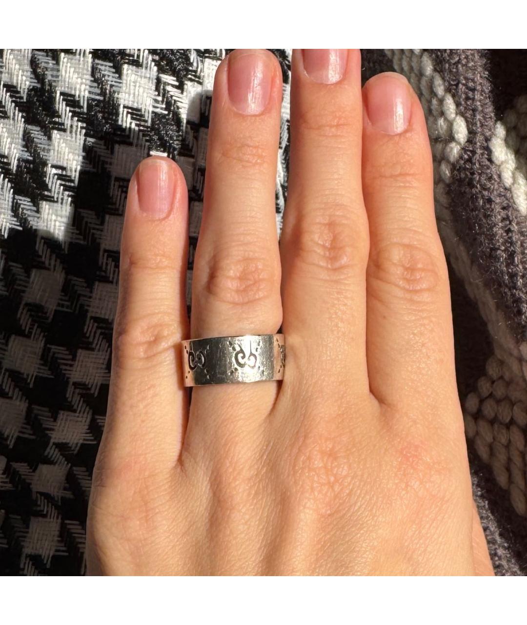 GUCCI Серебряное серебряное кольцо, фото 7