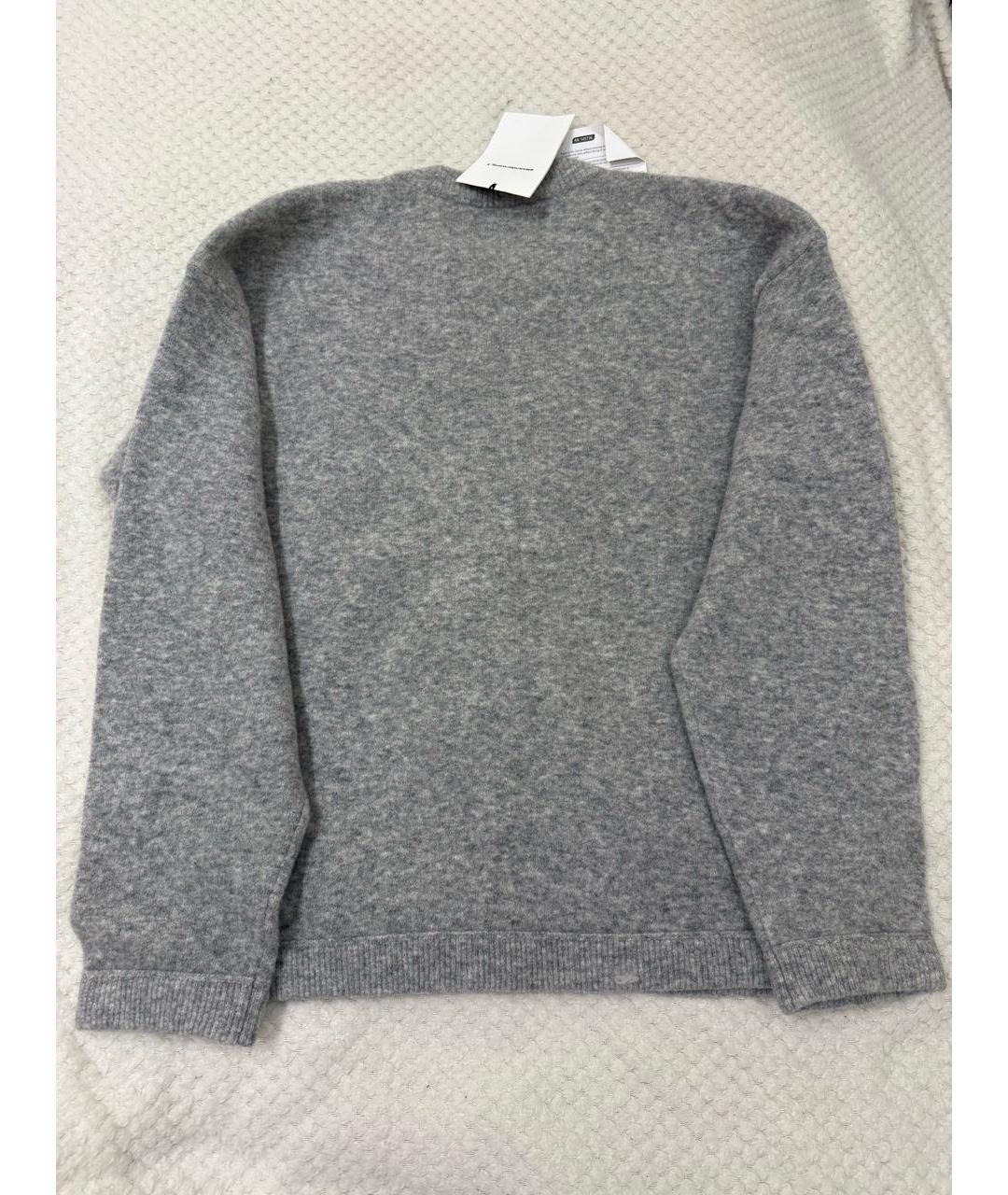ALEXANDER WANG Серый шерстяной джемпер / свитер, фото 6
