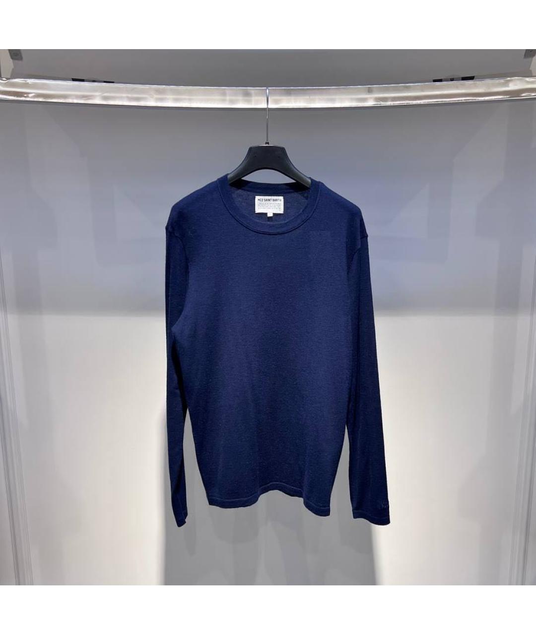 MC2 SAINT BARTH Темно-синий шерстяной джемпер / свитер, фото 3