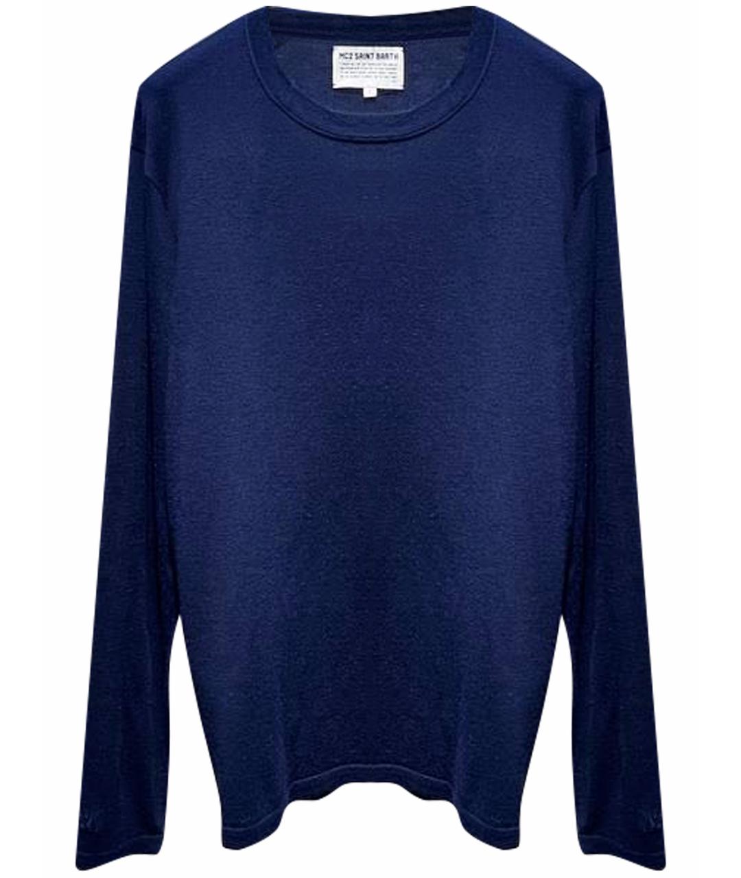 MC2 SAINT BARTH Темно-синий шерстяной джемпер / свитер, фото 1