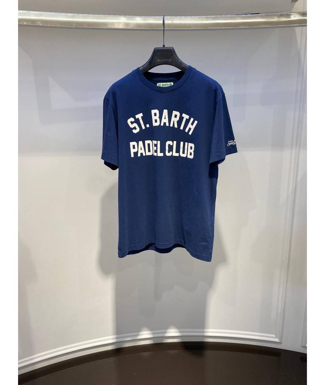 MC2 SAINT BARTH Темно-синяя хлопковая футболка, фото 3