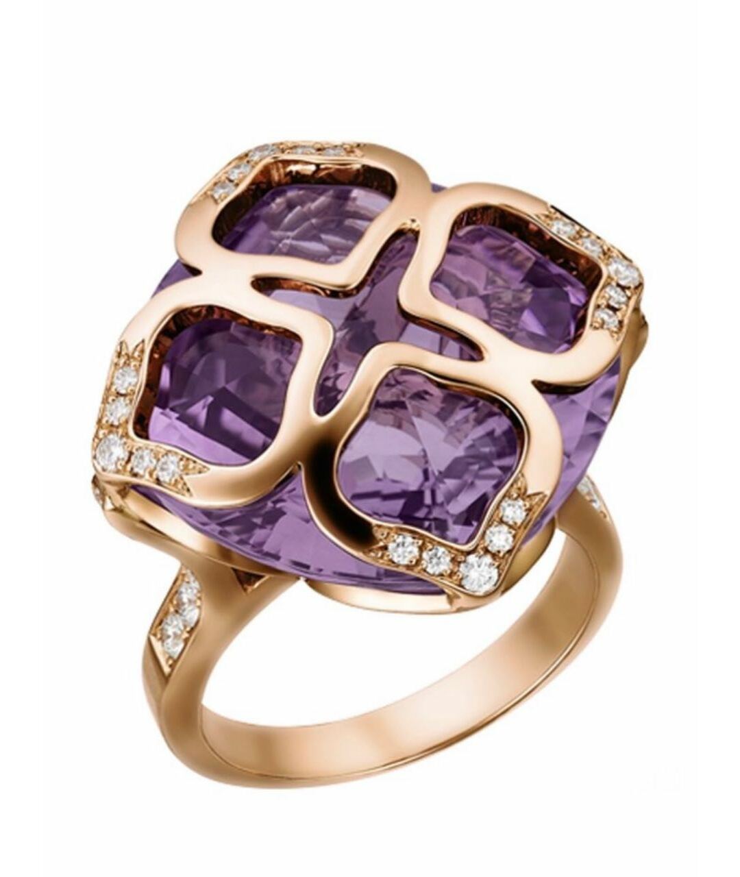 CHOPARD Фиолетовое кольцо из розового золота, фото 1