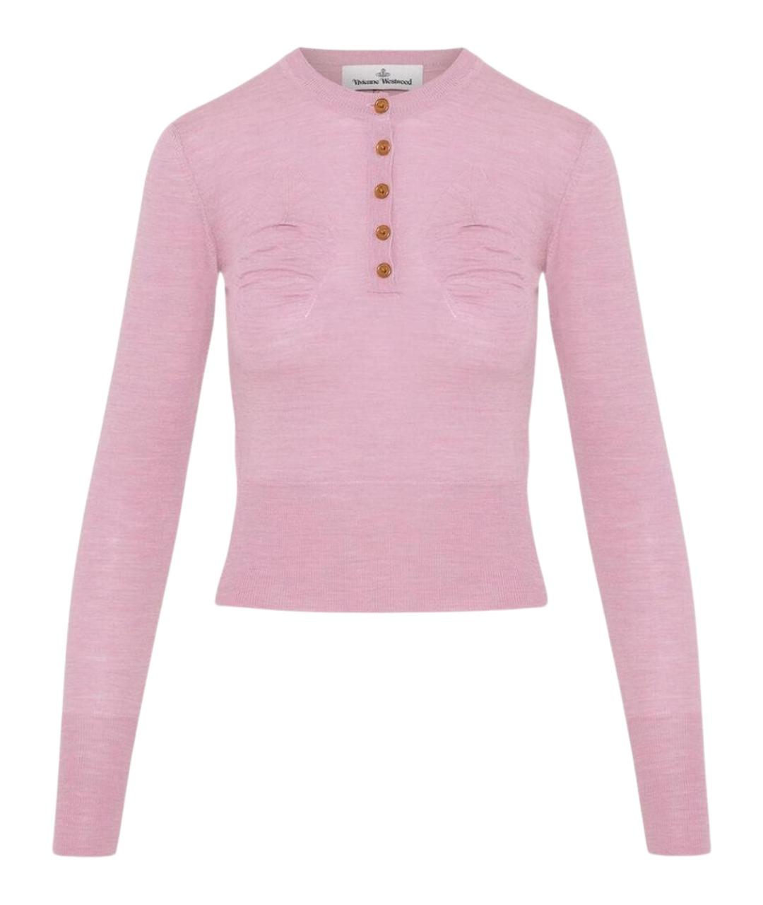 VIVIENNE WESTWOOD Розовый шерстяной джемпер / свитер, фото 1