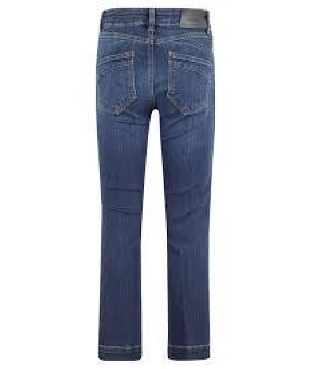 SPORTMAX Синие хлопковые прямые джинсы, фото 2