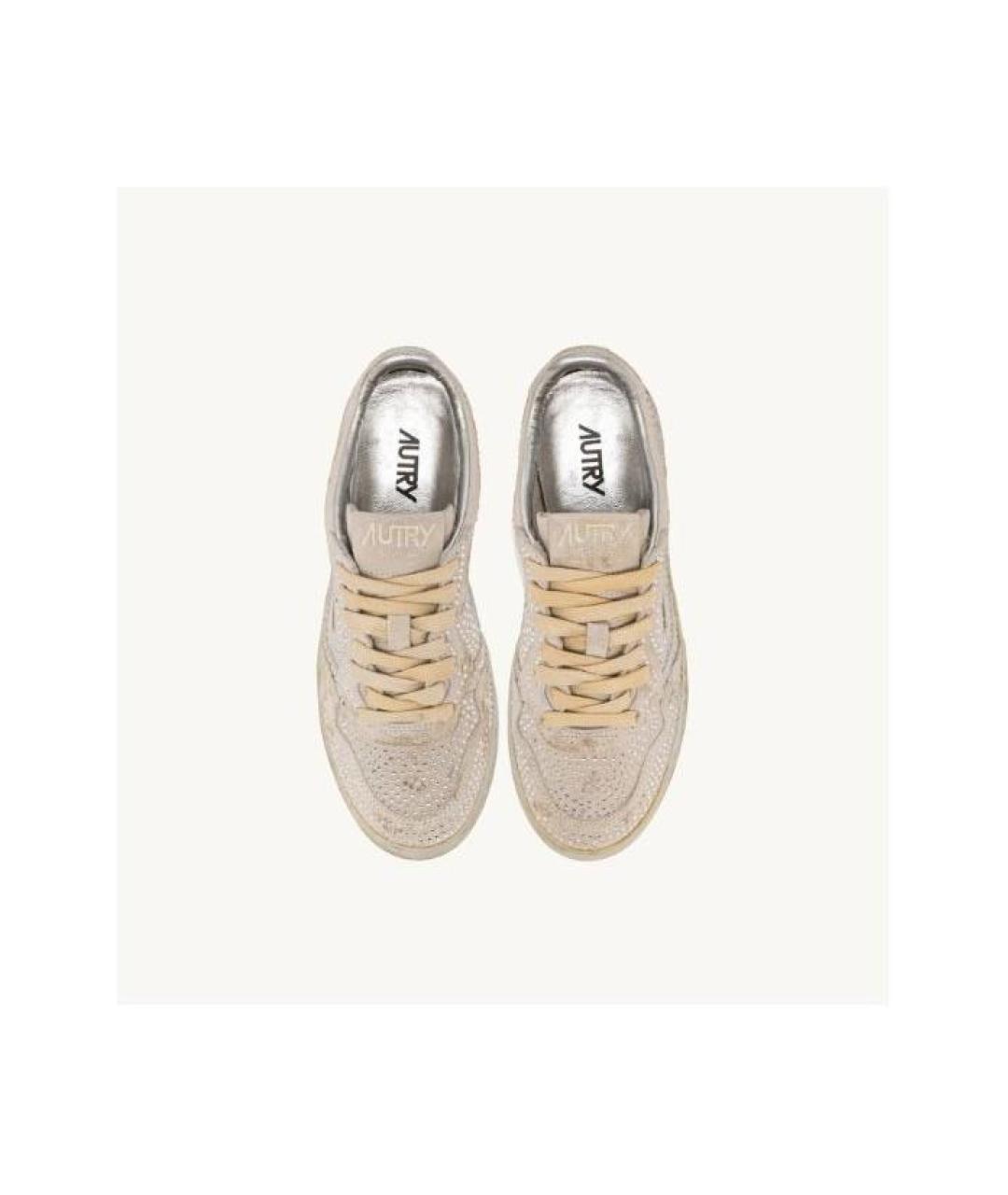 AUTRY Бежевые замшевые кроссовки, фото 3