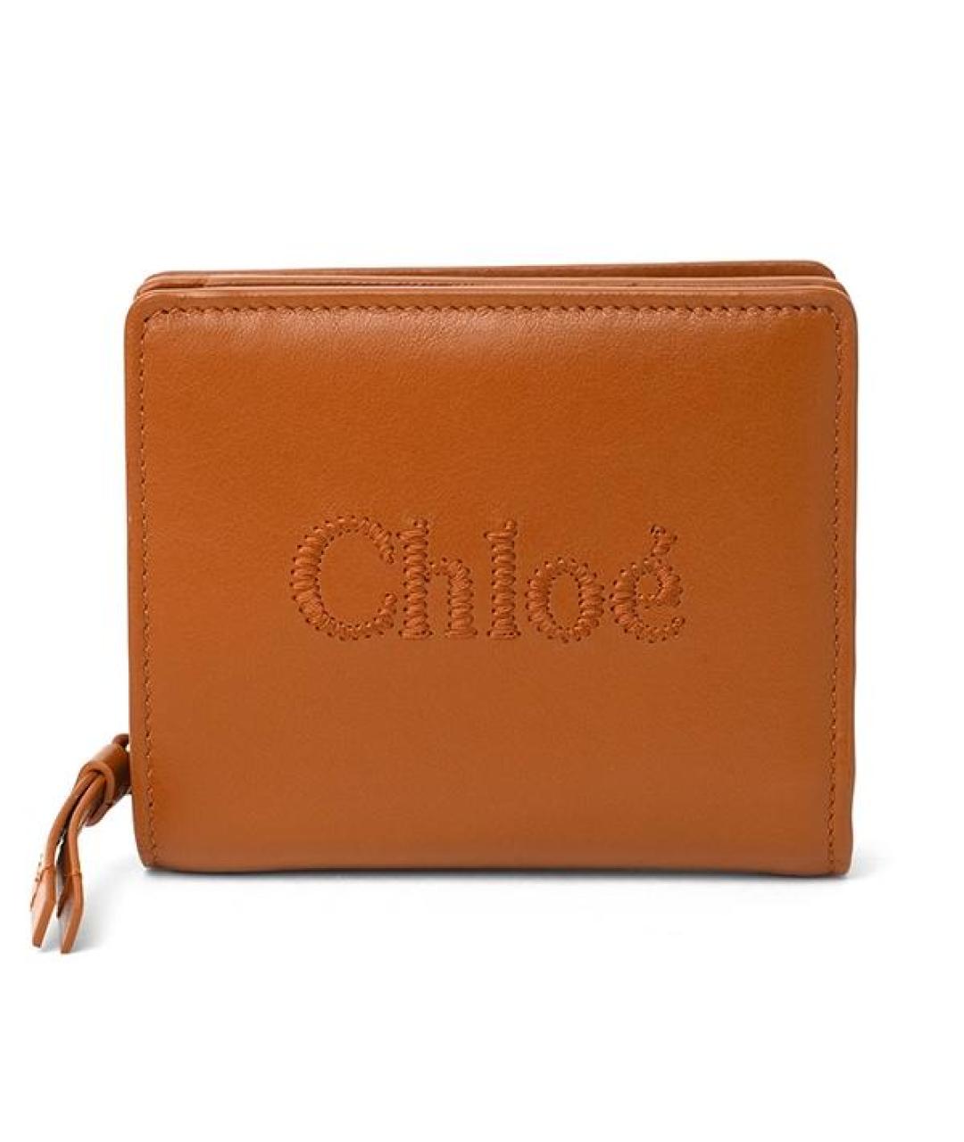 CHLOE Коричневый кожаный кошелек, фото 1