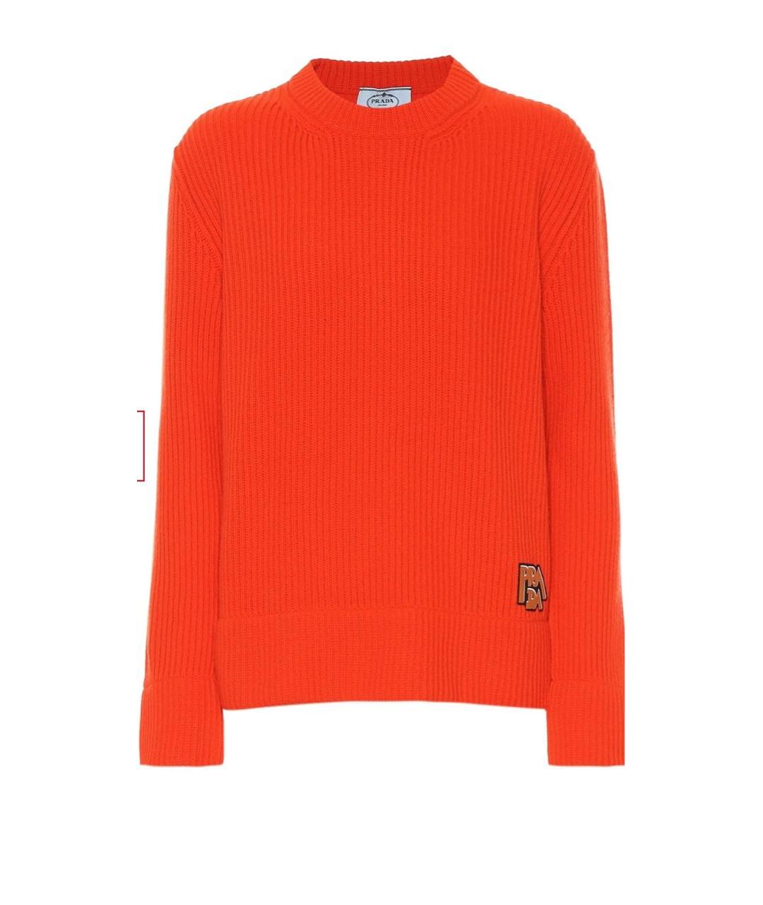 PRADA Оранжевый шерстяной джемпер / свитер, фото 9