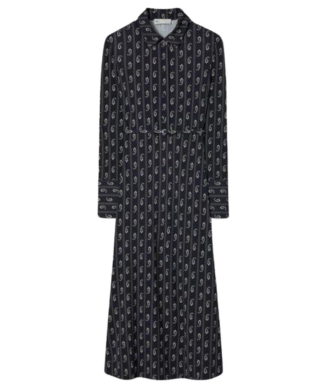 TORY BURCH Темно-синее вискозное повседневное платье, фото 1
