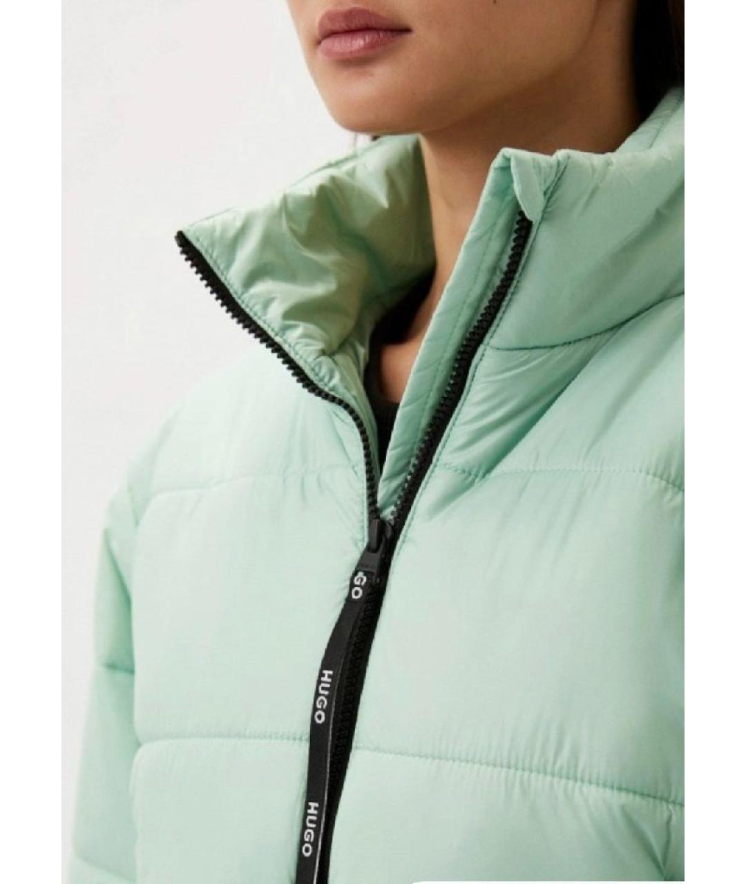 HUGO Зеленая полиэстеровая куртка, фото 3