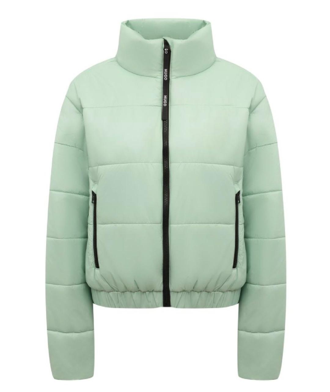 HUGO Зеленая полиэстеровая куртка, фото 5