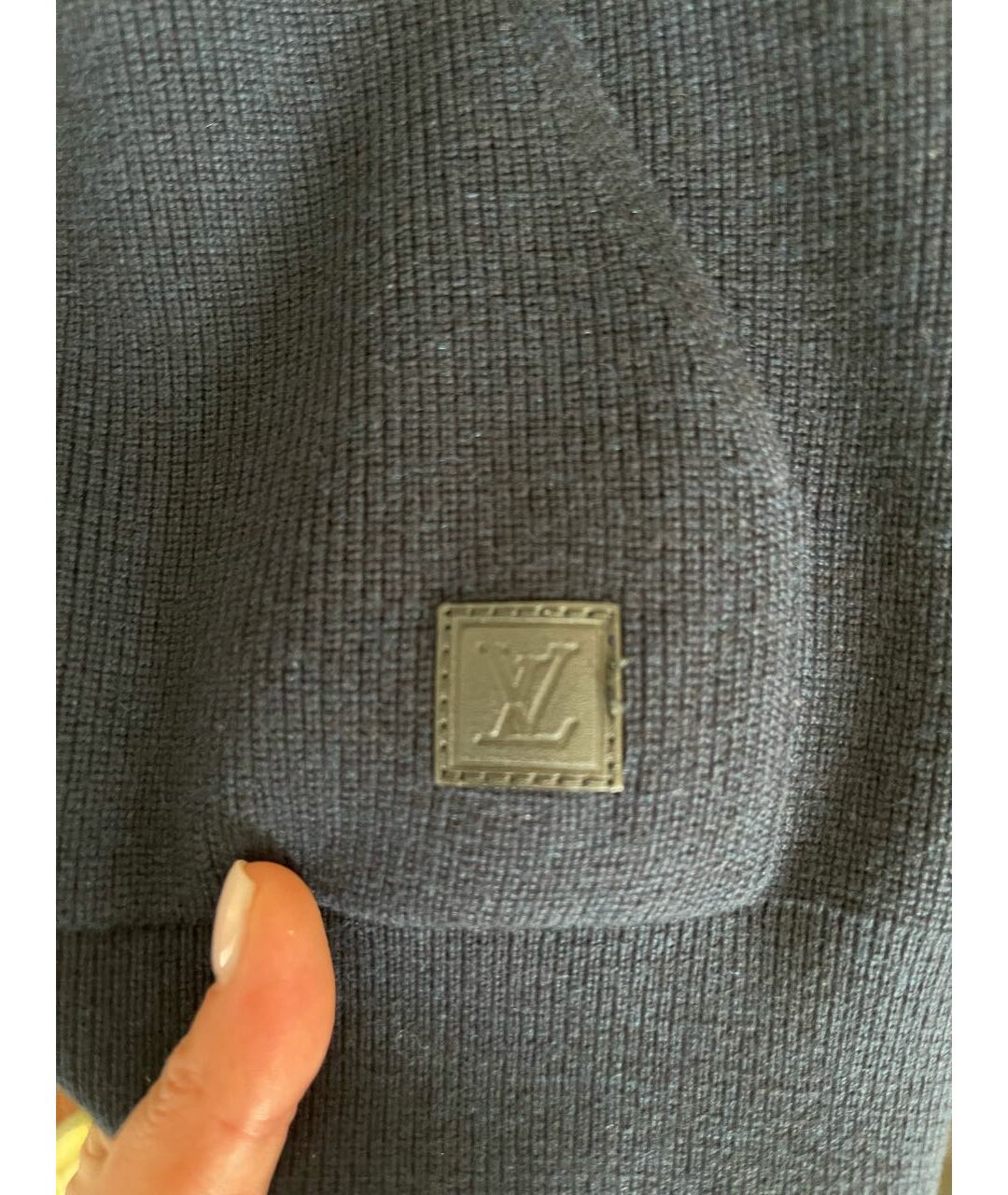 LOUIS VUITTON Темно-синий шерстяной джемпер / свитер, фото 6