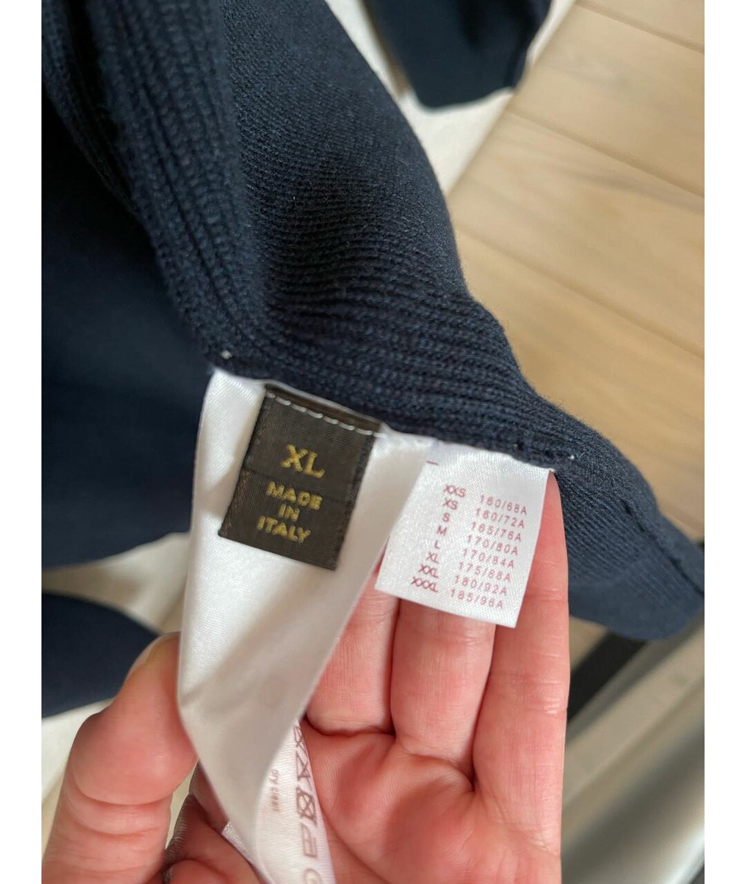 LOUIS VUITTON Темно-синий шерстяной джемпер / свитер, фото 5