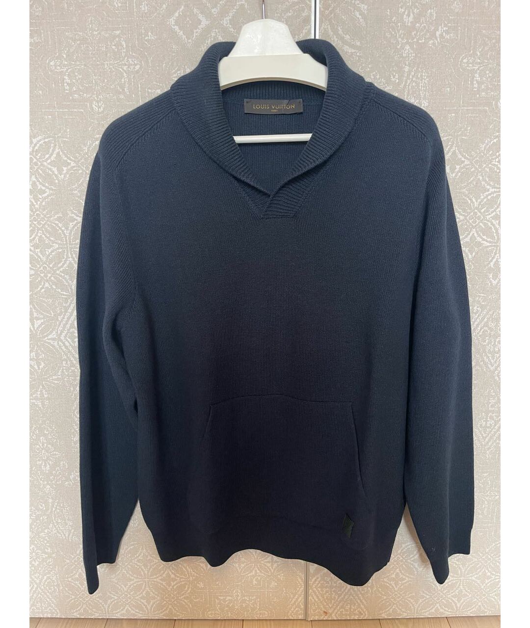 LOUIS VUITTON Темно-синий шерстяной джемпер / свитер, фото 7