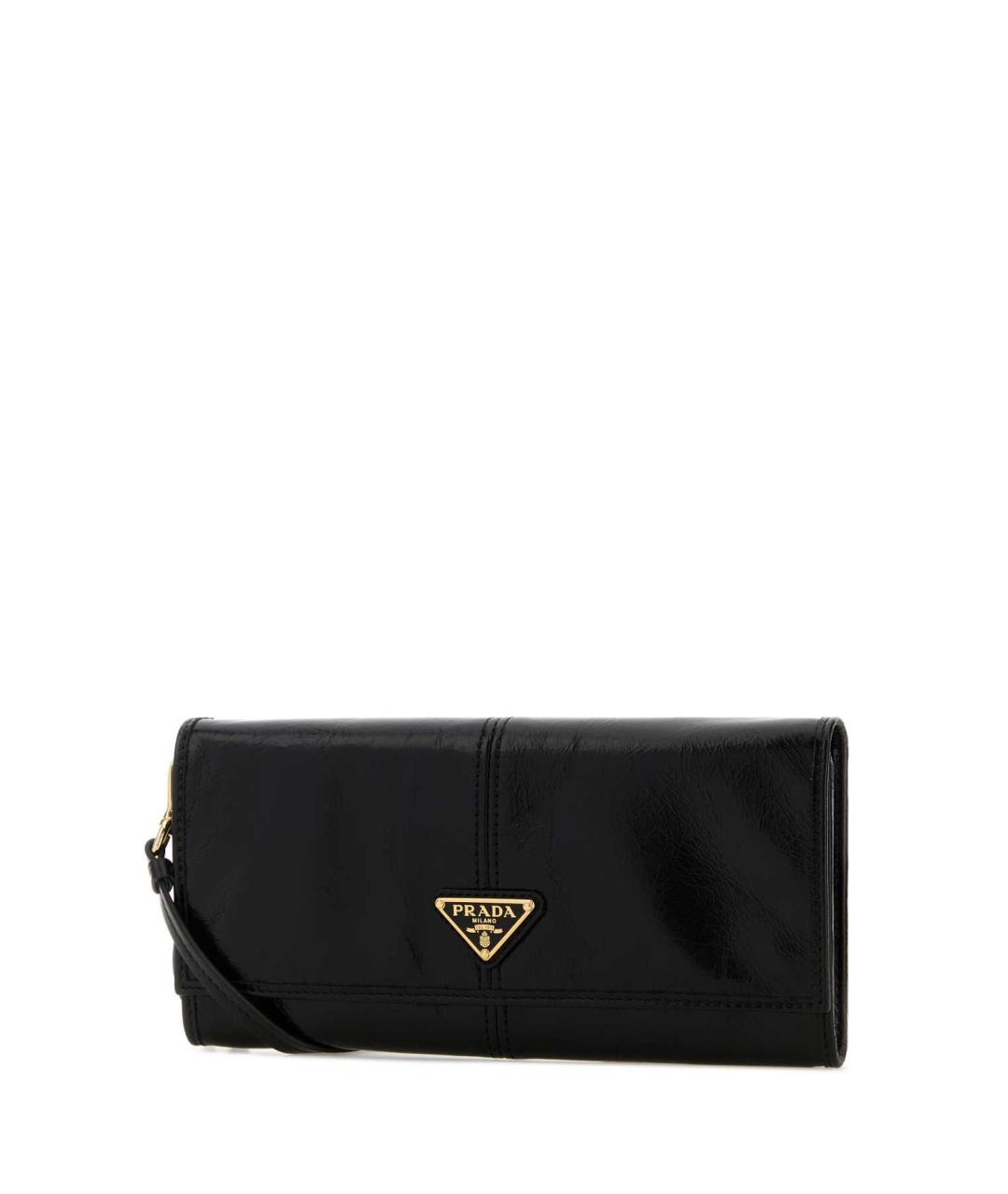 PRADA Черный кожаный кошелек, фото 2