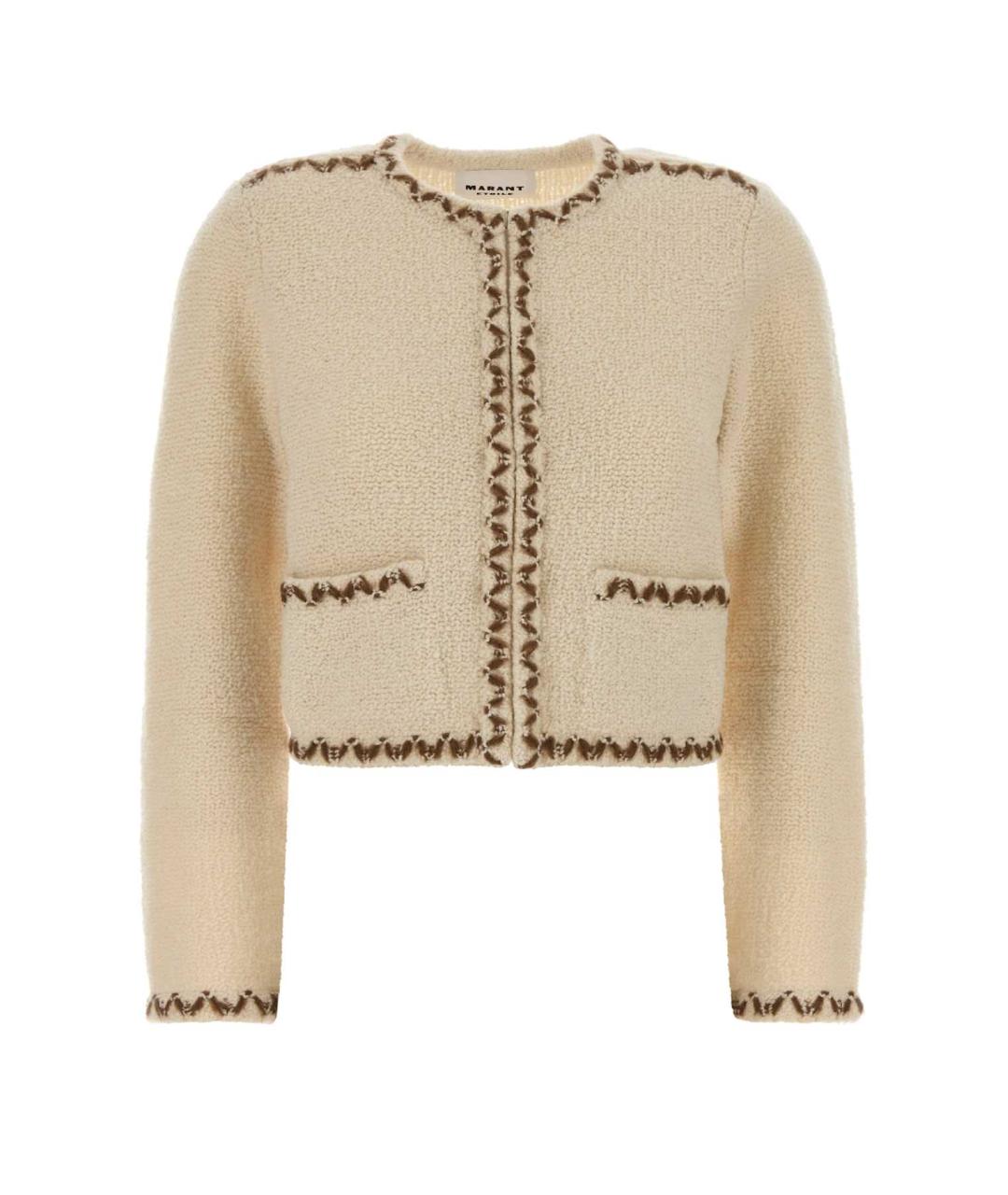 ISABEL MARANT Бежевый шерстяной жакет/пиджак, фото 1