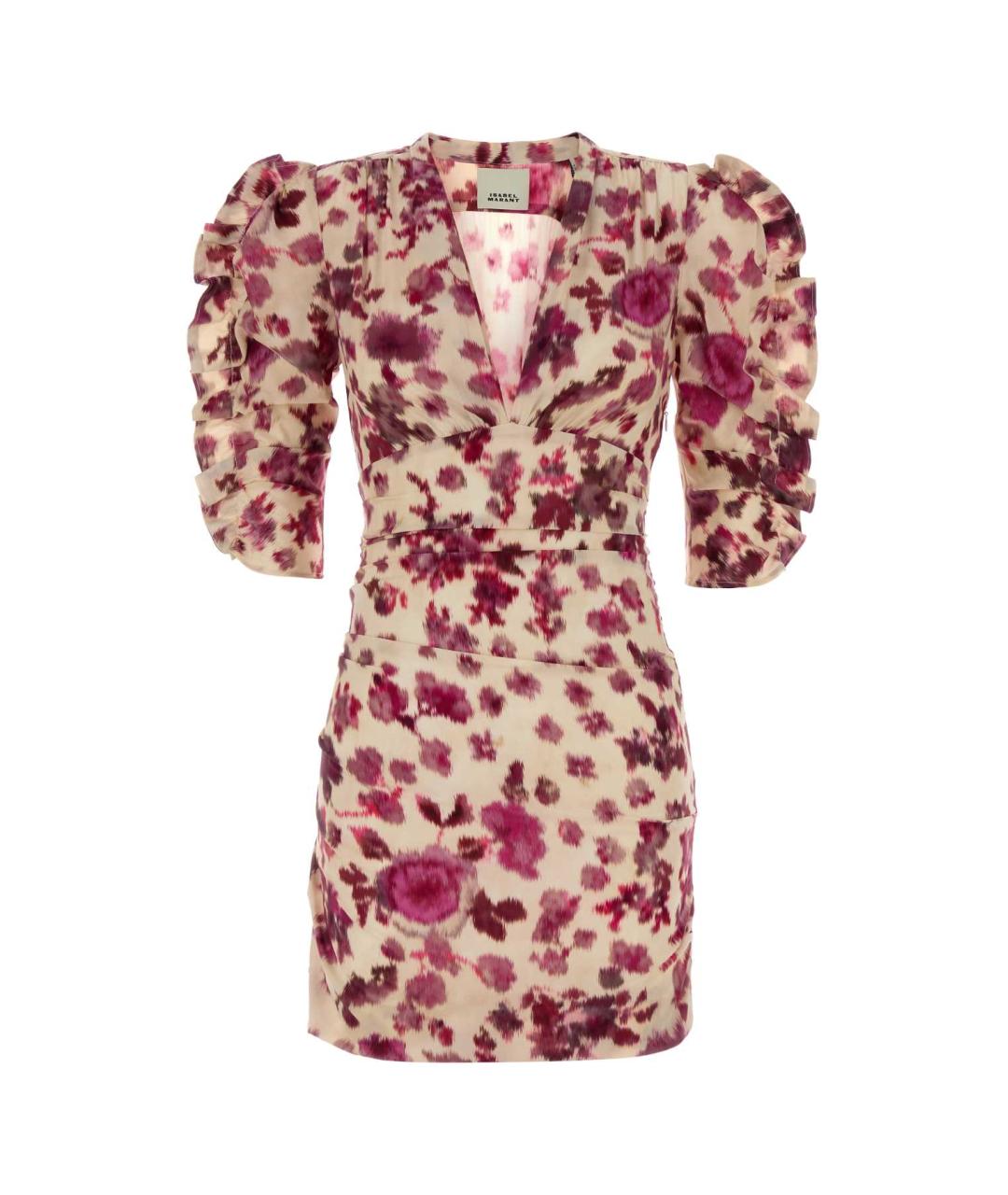 ISABEL MARANT Мульти шелковое коктейльное платье, фото 1