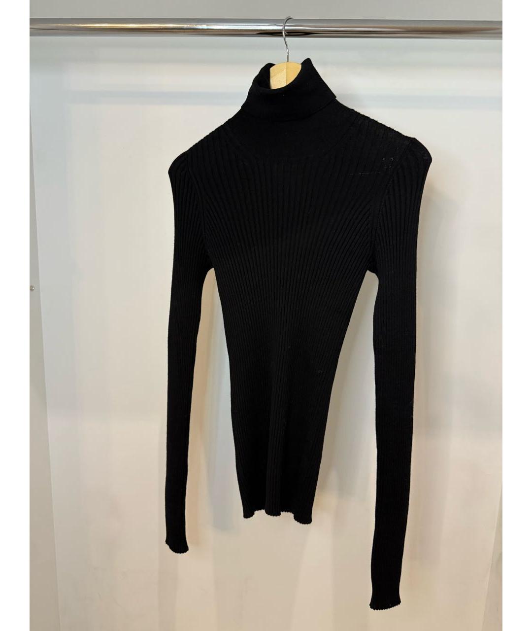 MAISON MARGIELA Черная вискозная водолазка, фото 4