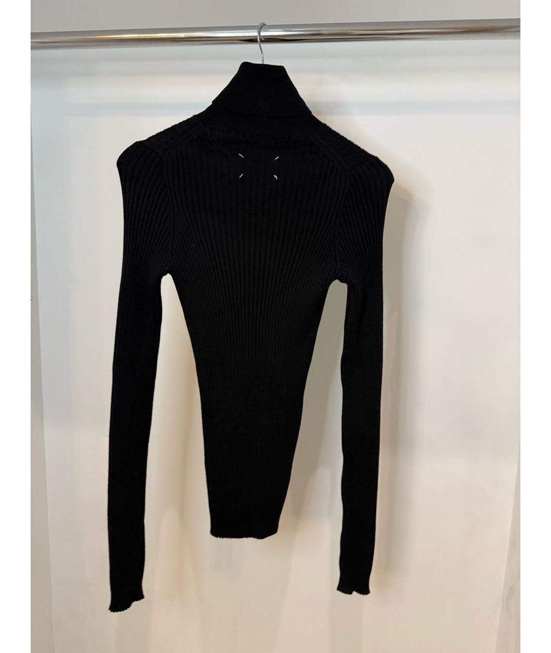 MAISON MARGIELA Черная вискозная водолазка, фото 2