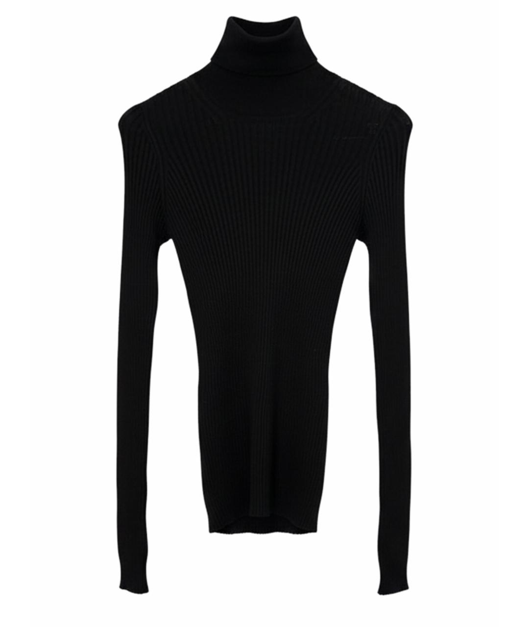 MAISON MARGIELA Черная вискозная водолазка, фото 1